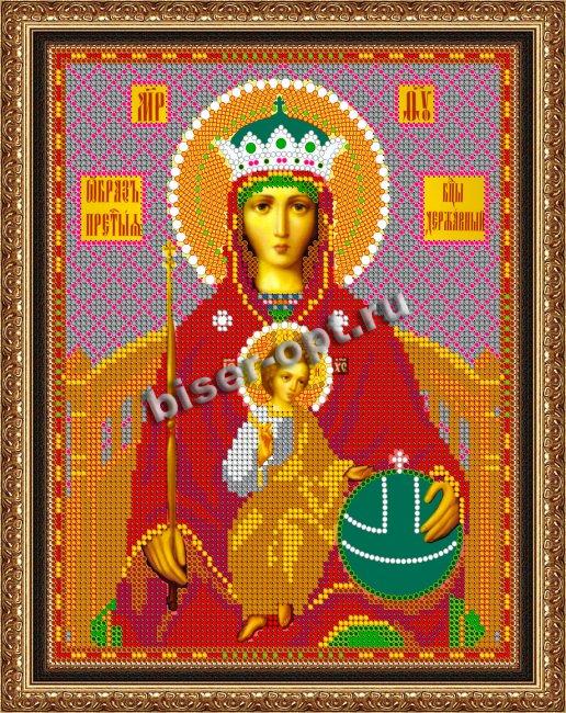 «Светлица» рисунок на ткани для вышивания бисером 398 «Прсв. Бца Державная» 19*24см (1шт) цвет:398