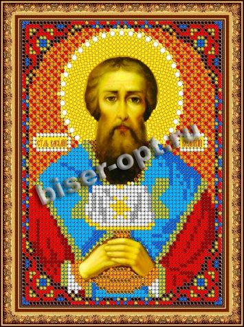 «Светлица» рисунок на ткани для вышивания бисером 760М «Св. Василий» 12*16см (1шт) цвет:760М