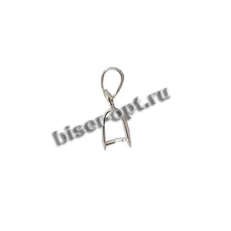 Крепление для кулона P2378 20*4мм (10шт) цвет:серебро