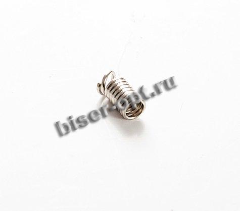 Концевик FS5743 на шнур 6,5*3мм (20шт) цвет:никель