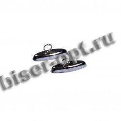 Концевик-колпачок с петлей FS5745 16*5мм (100шт) цвет:никель