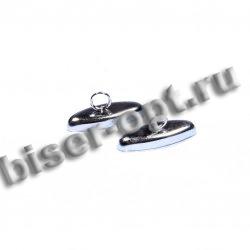 Концевик-колпачок с петлей FS5745 16*5мм (100шт) цвет:никель