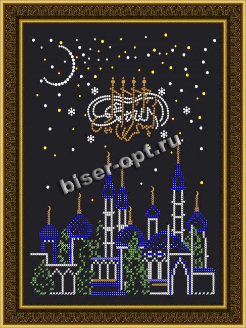 «Светлица» рисунок на ткани для вышивания бисером К-067 «Ночь» 20,8*26,7см (1шт) цвет:К-067