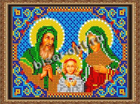 «Светлица» набор для вышивания бисером 7449М «Св. Иоаким и Анна» бисер Китай 12*16см (1шт) цвет:7449М