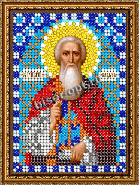 «Светлица» набор для вышивания бисером 7790ЛМ «Св. Вадим» бисер Китай 7,5*10см (1шт) цвет:7790ЛМ