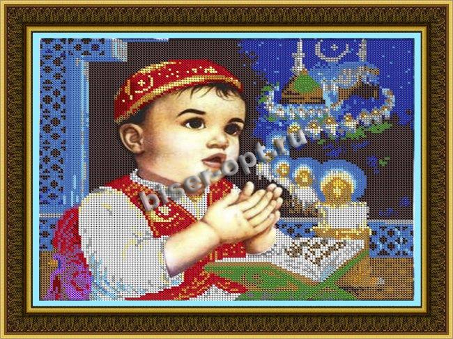 «Светлица» набор для вышивания бисером №458П «Молитва» бисер Китай 30*24см (1шт) цвет:458П